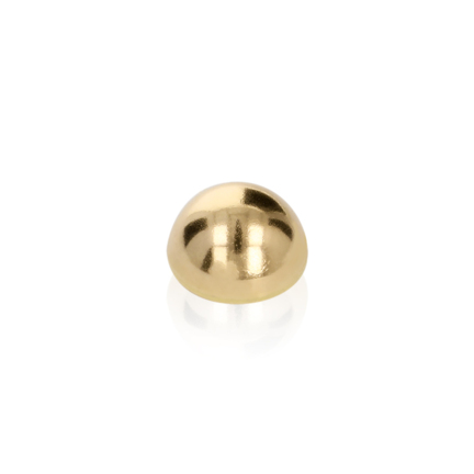 HALF SPHERE IN YELLOW GOLD 14 KT DIAMETER MM.12