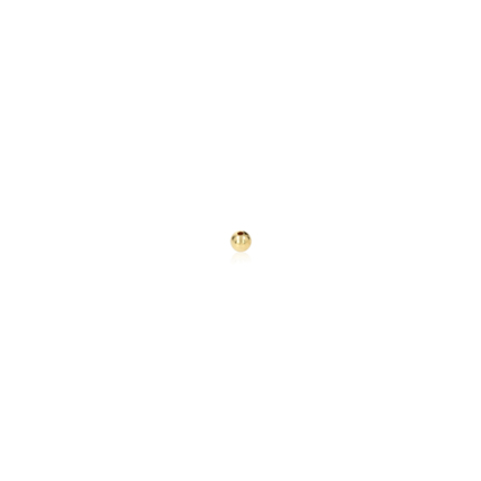 TWO-HOLE BEAD IN WHITE GOLD 18 KT DIAMETER MM.1,8