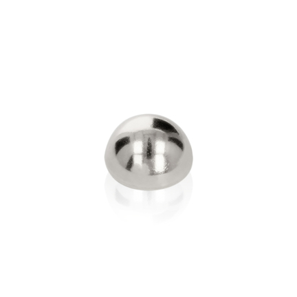 HALF SPHERE IN WHITE GOLD 18 KT DIAMETER MM.12