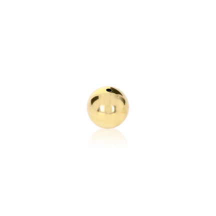 SEAMED BEAD IN YELLOW GOLD 9 KT DIAMETER MM.8X1,5 HOLE