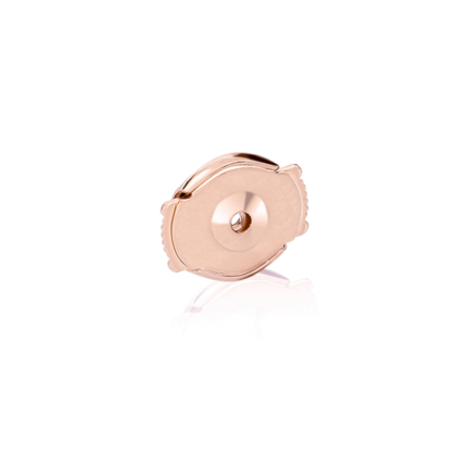 FARFALLINA LISCIA SPECIALE CON PULSANTI LATERALI IN ORO ROSSO 9KT