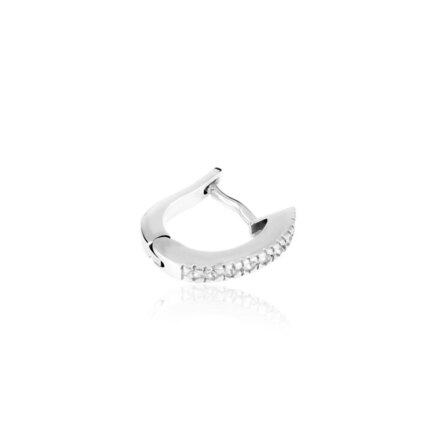 SETTING EARRINGS IN WHITE GOLD 18 KT