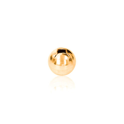 ONE-HOLE BEAD IN RED GOLD 18 KT DIAMETER MM.8X0,7 HOLE