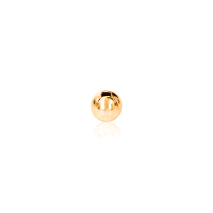 ONE-HOLE BEAD IN RED GOLD 18 KT DIAMETER MM.6X0,7 HOLE