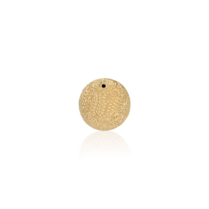 ONE-HOLE D-CUT BEAD IN YELLOW GOLD 14 KT DIAMETER MM.6X0,7 HOLE