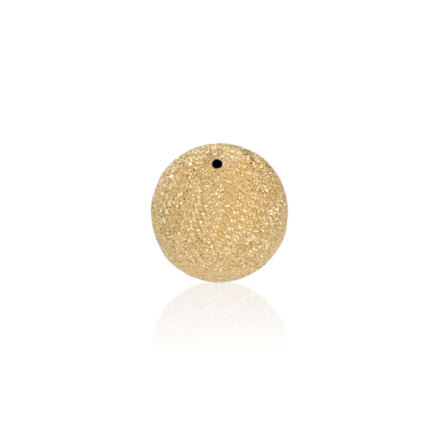 ONE-HOLE D-CUT BEAD IN YELLOW GOLD 14 KT DIAMETER MM.8X0,7 HOLE