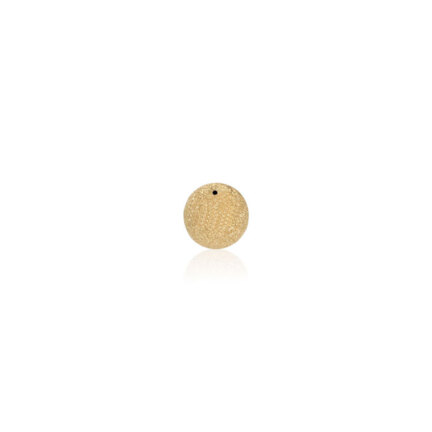 ONE-HOLE D-CUT BEAD IN YELLOW GOLD 18 KT DIAMETER MM.3X0,7 HOLE