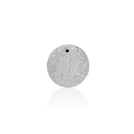 ONE-HOLE D-CUT BEAD IN SILVER 925 DIAMETER MM.8X0,7 HOLE