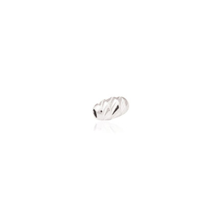 TWO-HOLE D-CUT OVAL BEAD IN SILVER 925 DIAMETER MM.6X1,7 HOLE X9,9 LENGTH