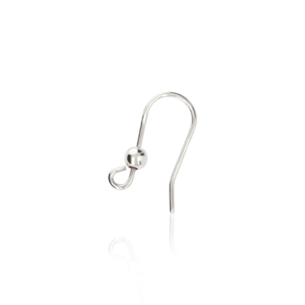 WIRE EARRING WITH END BEAD RING