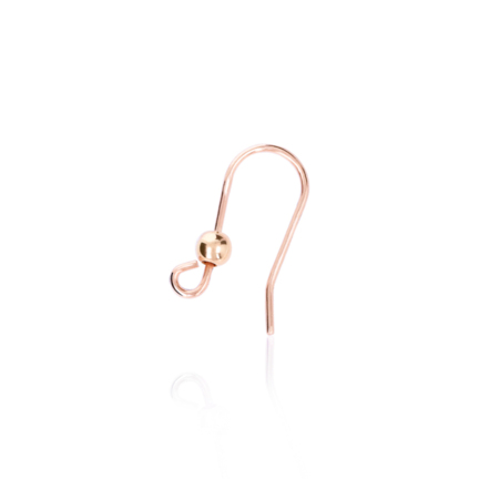 WIRE EARRING WITH END BEAD RING