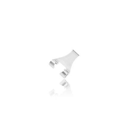 TALLONE CHIUSURE ORECCHINO OMEGA CON RODIATURA 14 KT