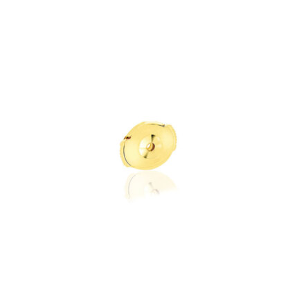 FARFALLINA LISCIA SPECIALE CON PULSANTI LATERALI IN ORO GIALLO 18KT