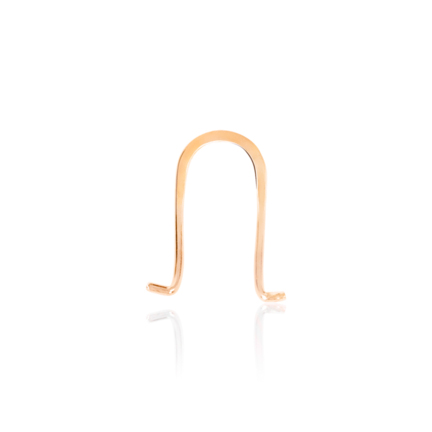OMEGA CLIP PIATTA LISCIA IN ORO ROSSO 18 KT