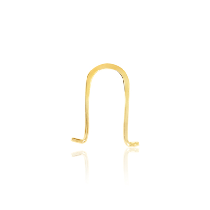 OMEGA CLIP PIATTA LISCIA IN ORO GIALLO 800