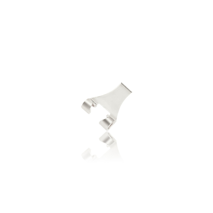TALLONE CHIUSURE ORECCHINO OMEGA CON RODIATURA 18 KT