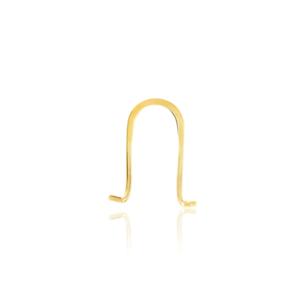 OMEGA CLIP PIATTA LISCIA IN ORO GIALLO 9 KT