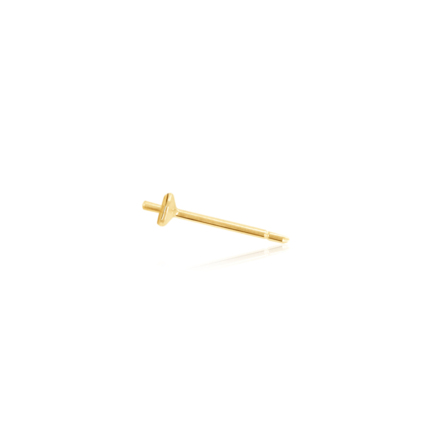 PERNO SPECIALE CON COPPETTA PICCOLA PER PIETRE PREZIOSE E PERLE IN ORO GIALLO 18 KT