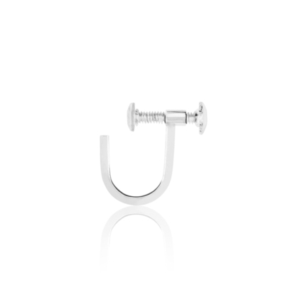SCREWBACK WITH RHODIUM TREATMENT 14 KT