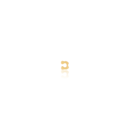EAR POSTS IN YELLOW GOLD 18 KT
