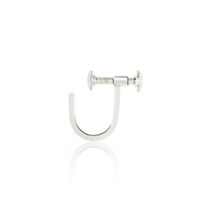 SCREWBACK IN WHITE GOLD 18 KT