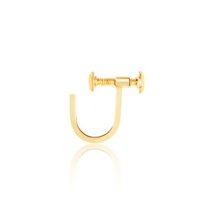 SCREWBACK IN YELLOW GOLD 18 KT