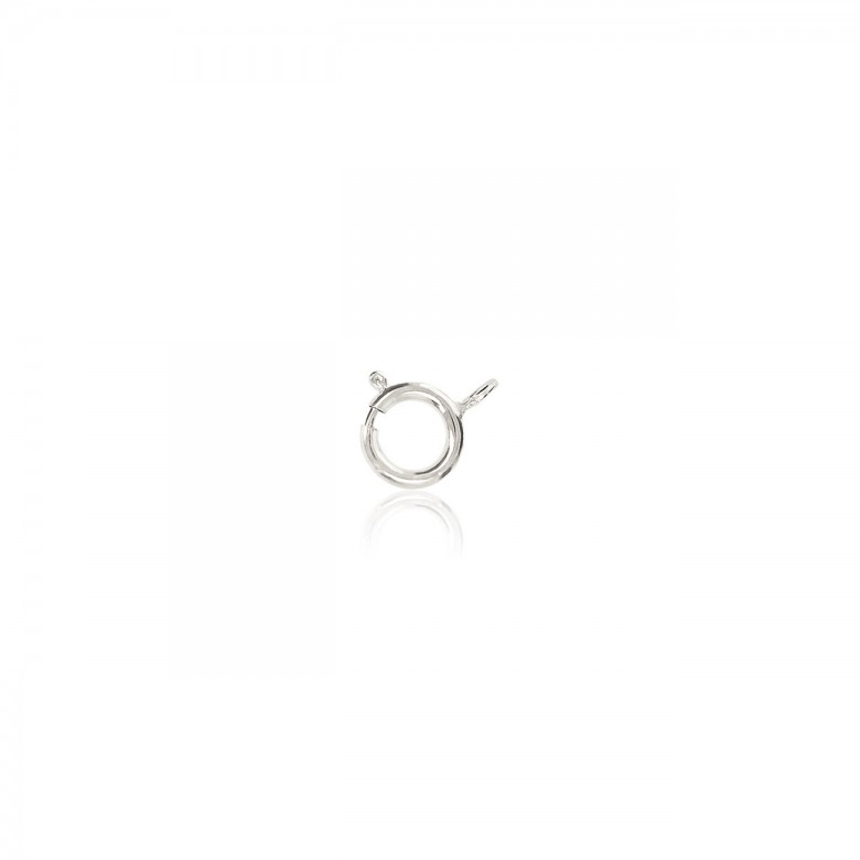 ANELLINO A MOLLA CLASSICO LEGGERO IN ORO BIANCO 9 KT