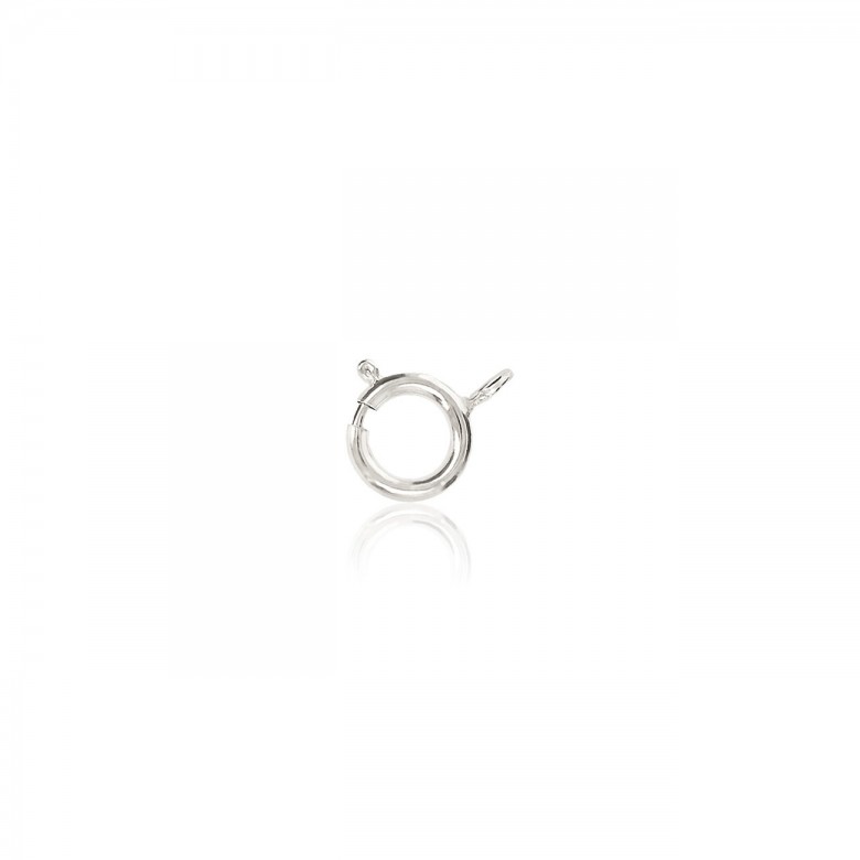 ANELLINO A MOLLA CLASSICO LEGGERO IN ORO BIANCO 18 KT