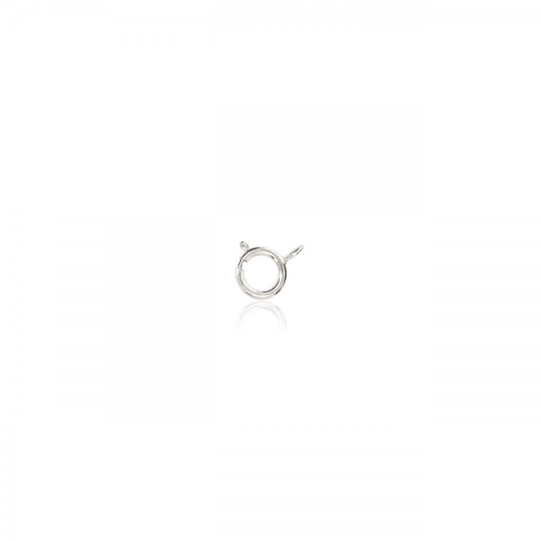 ANELLINO A MOLLA CLASSICO LEGGERO IN ORO BIANCO 9 KT