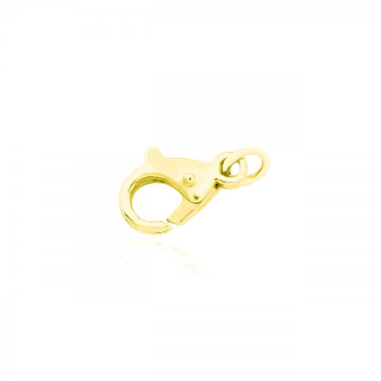 CHIUSURA MICROFUSA A PAPPAGALLO IN ORO GIALLO 9 KT