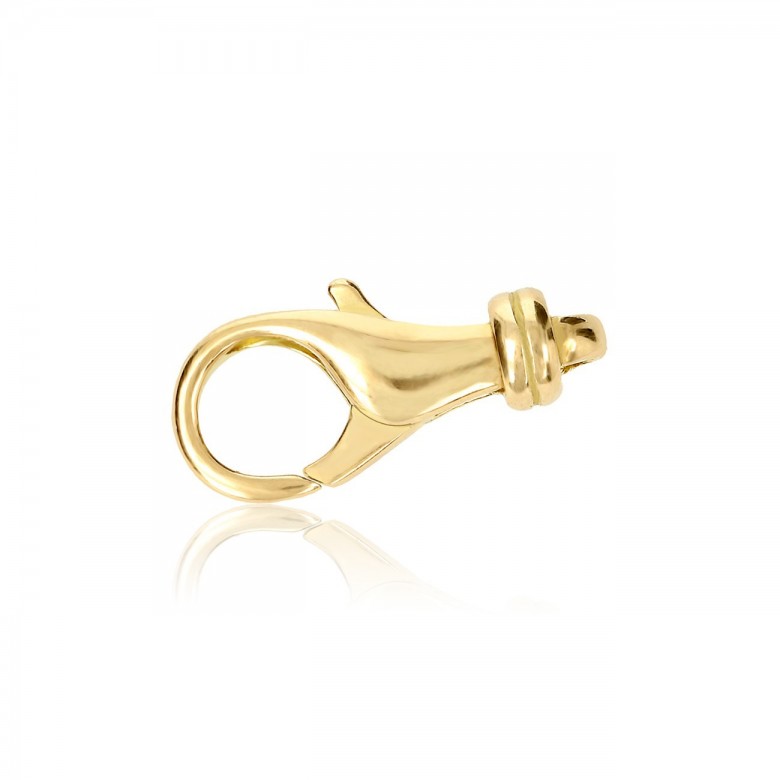 CHIUSURA MICROFUSA A PAPPAGALLO IN ORO GIALLO 18 KT
