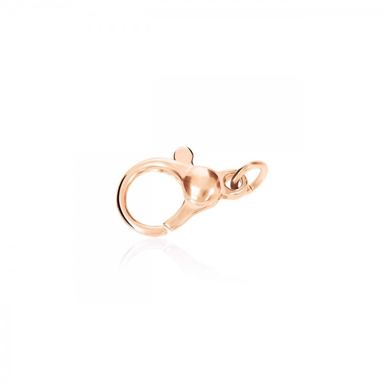 CHIUSURA MICROFUSA CON PALLINA FINALE IN ORO ROSSO 14 KT