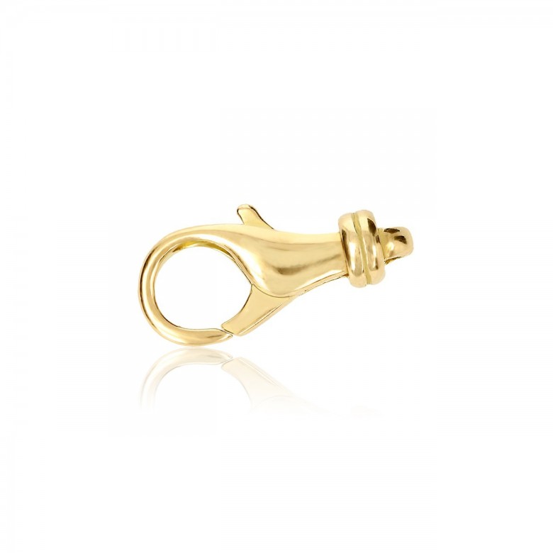 CHIUSURA MICROFUSA A PAPPAGALLO IN ORO GIALLO 14 KT
