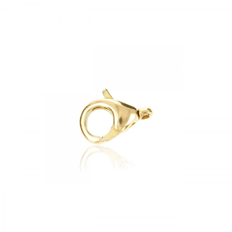 CASTED CLASP WITH MOVABLE END IN YELLOW GOLD 18 KT