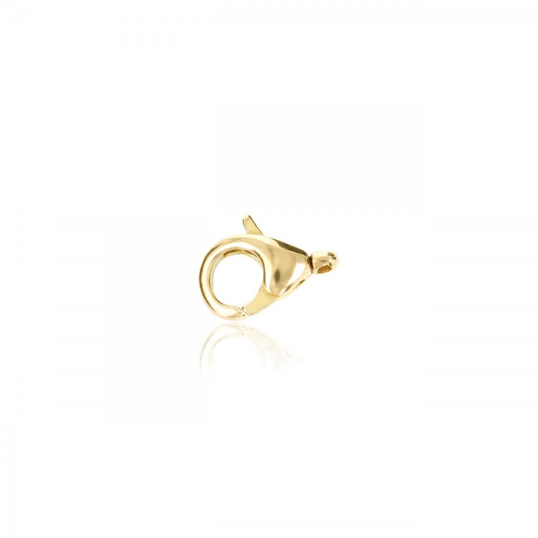 CASTED CLASP WITH MOVABLE END IN YELLOW GOLD 18 KT