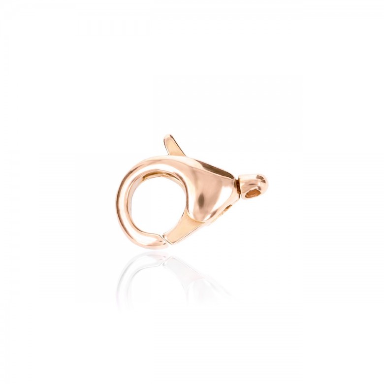 CASTED CLASP WITH MOVABLE END IN RED GOLD 18 KT