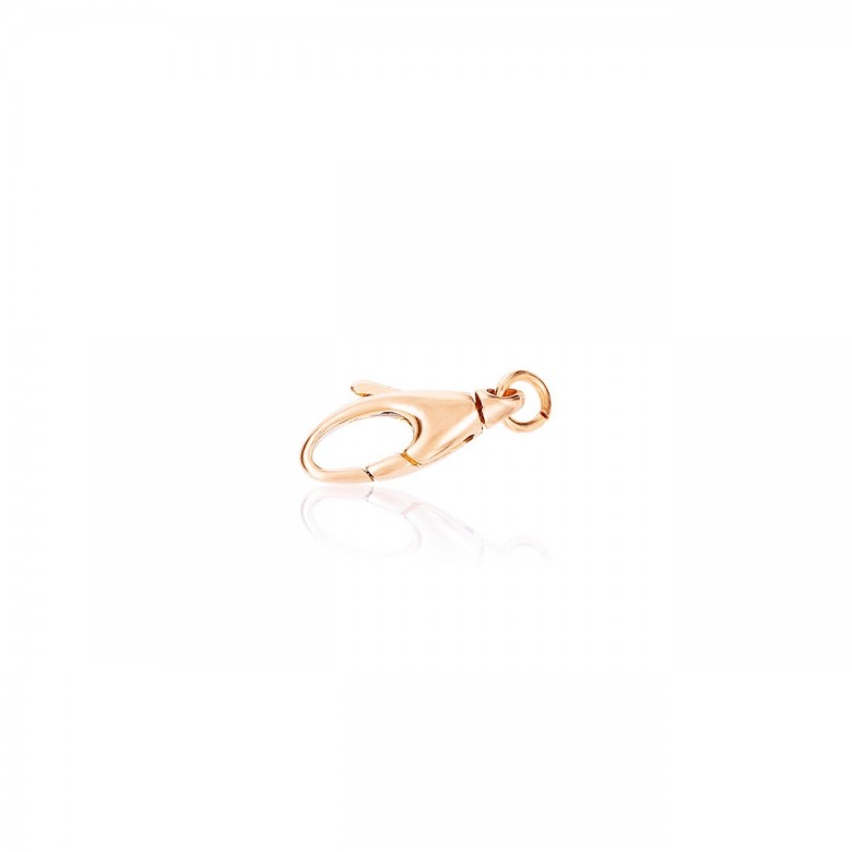 CHIUSURA MICROFUSA CON FINALE MOBILE IN ORO ROSSO 18 KT