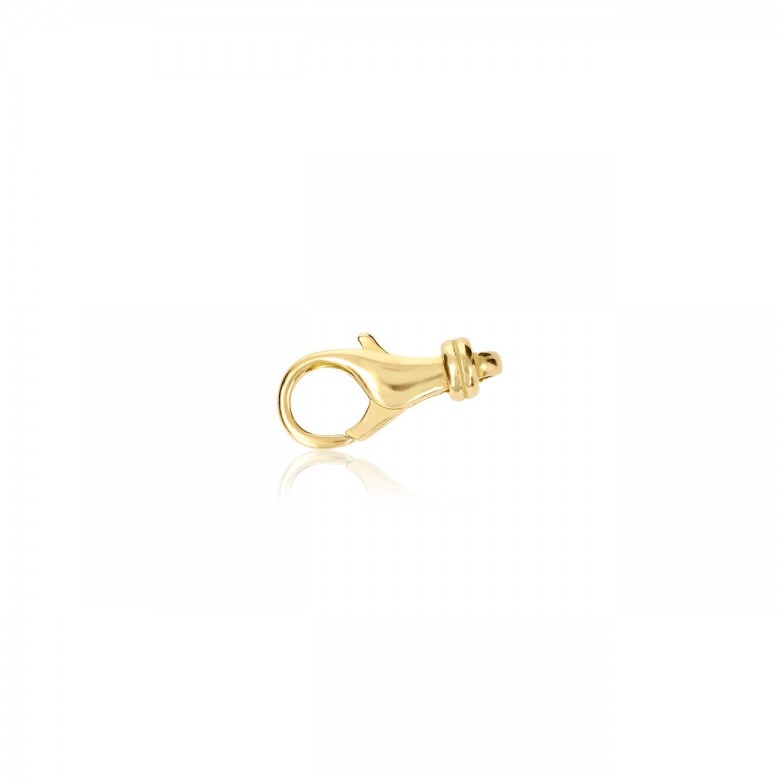 CHIUSURA MICROFUSA A PAPPAGALLO IN ORO GIALLO 18 KT