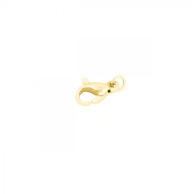CHIUSURA MICROFUSA A PAPPAGALLO IN ORO GIALLO 18 KT