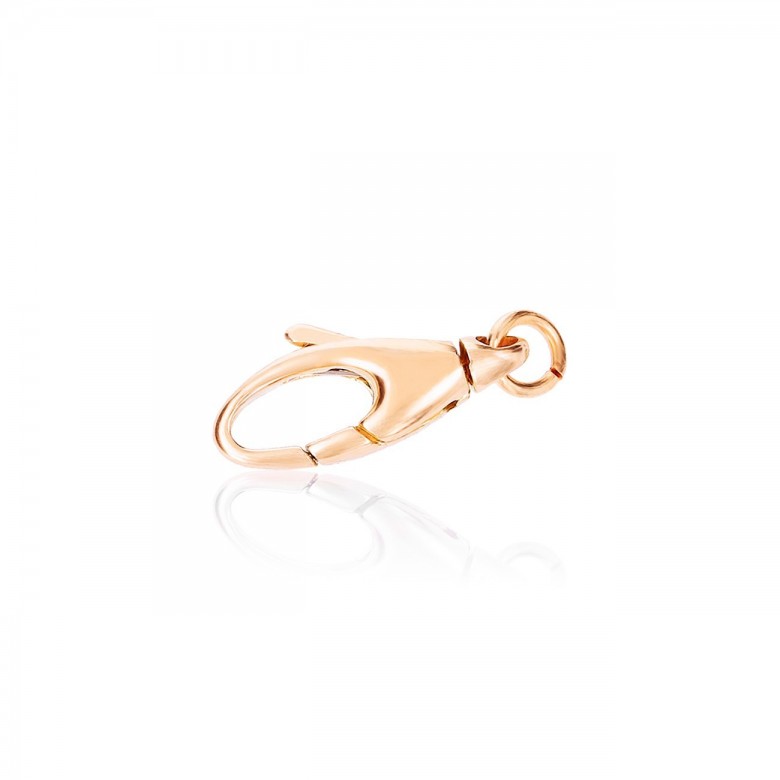 CHIUSURA MICROFUSA CON FINALE MOBILE IN ORO ROSSO 18 KT