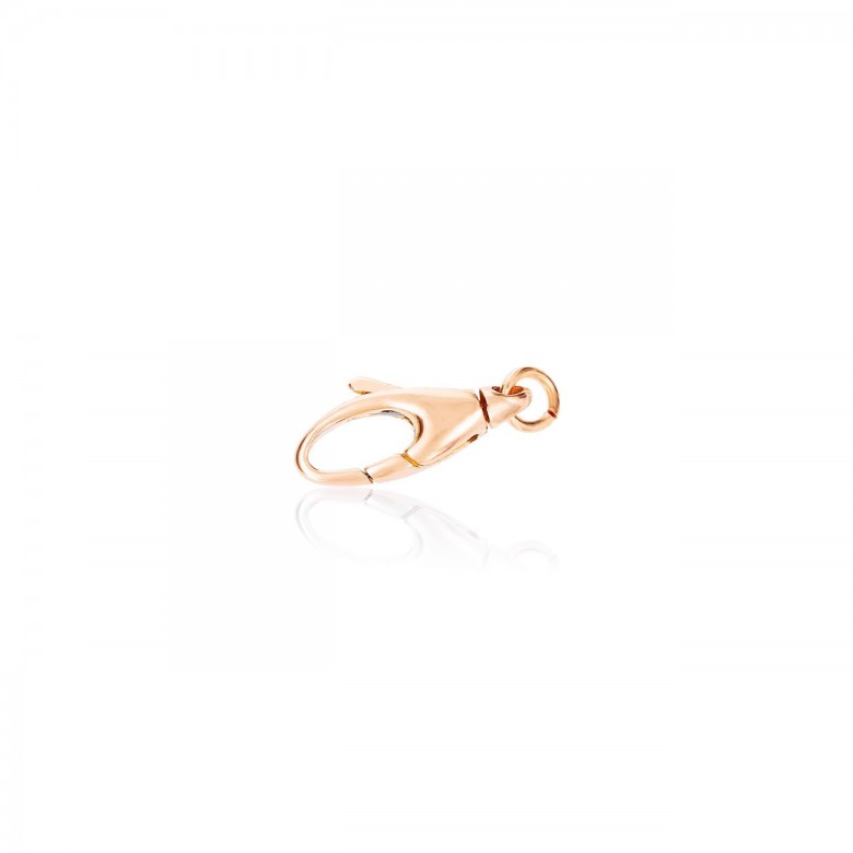 CHIUSURA MICROFUSA CON FINALE MOBILE IN ORO ROSSO 14 KT