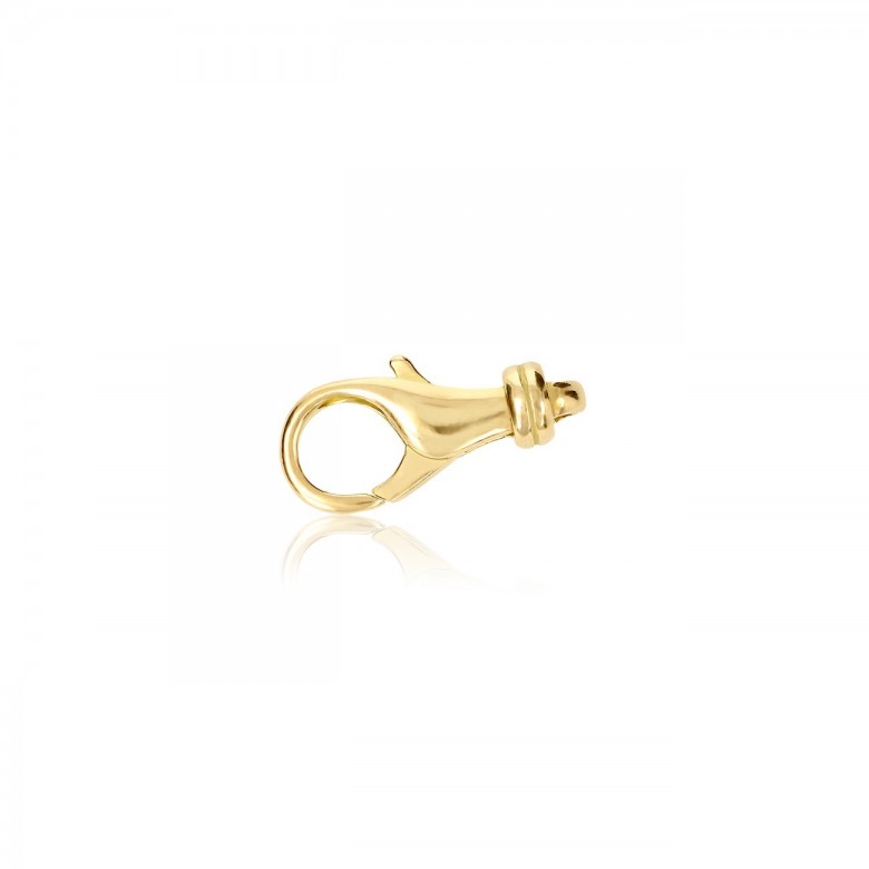 CHIUSURA MICROFUSA A PAPPAGALLO IN ORO GIALLO 14 KT