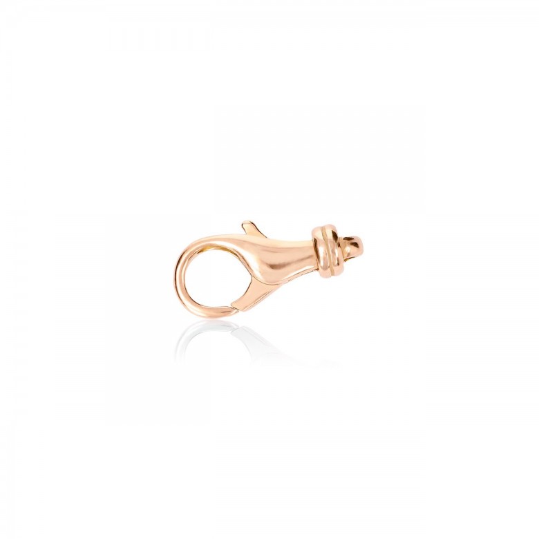 CHIUSURA MICROFUSA A PAPPAGALLO IN ORO ROSSO 18 KT
