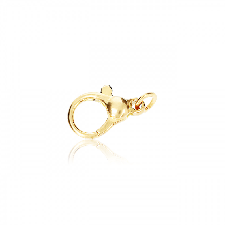 CHIUSURA MICROFUSA CON PALLINA FINALE IN ORO GIALLO 18 KT