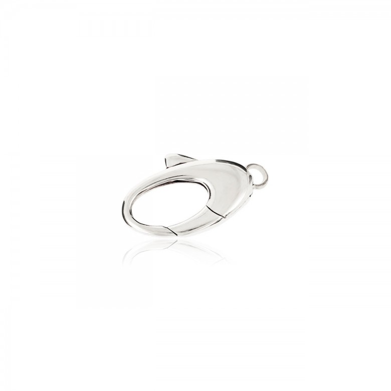 SMOOTH OVAL CASTED CLASP IN SILVER 925