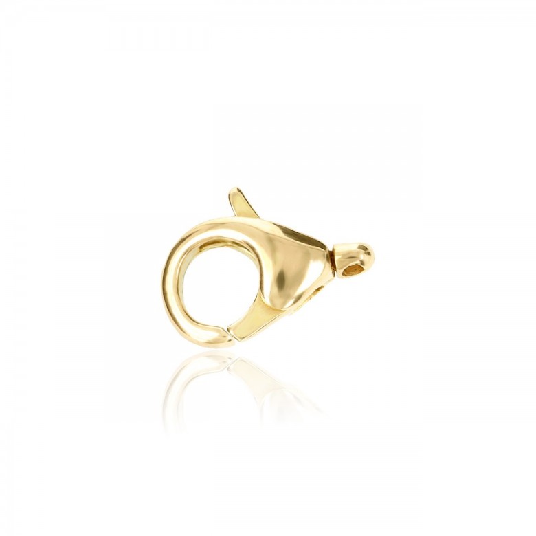 CASTED CLASP WITH MOVABLE END IN YELLOW GOLD 14 KT