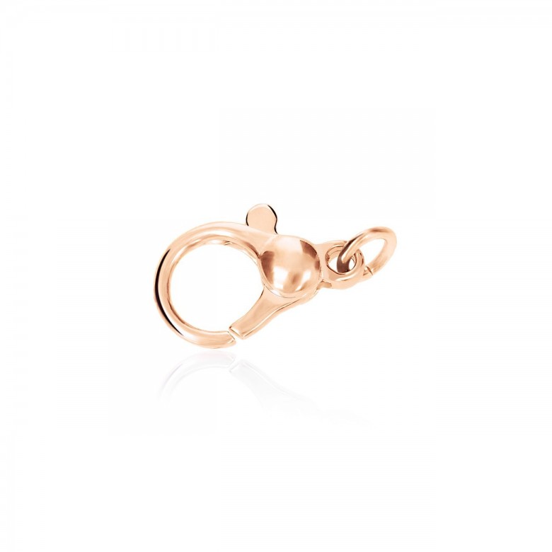 CHIUSURA MICROFUSA CON PALLINA FINALE IN ORO ROSSO 14 KT