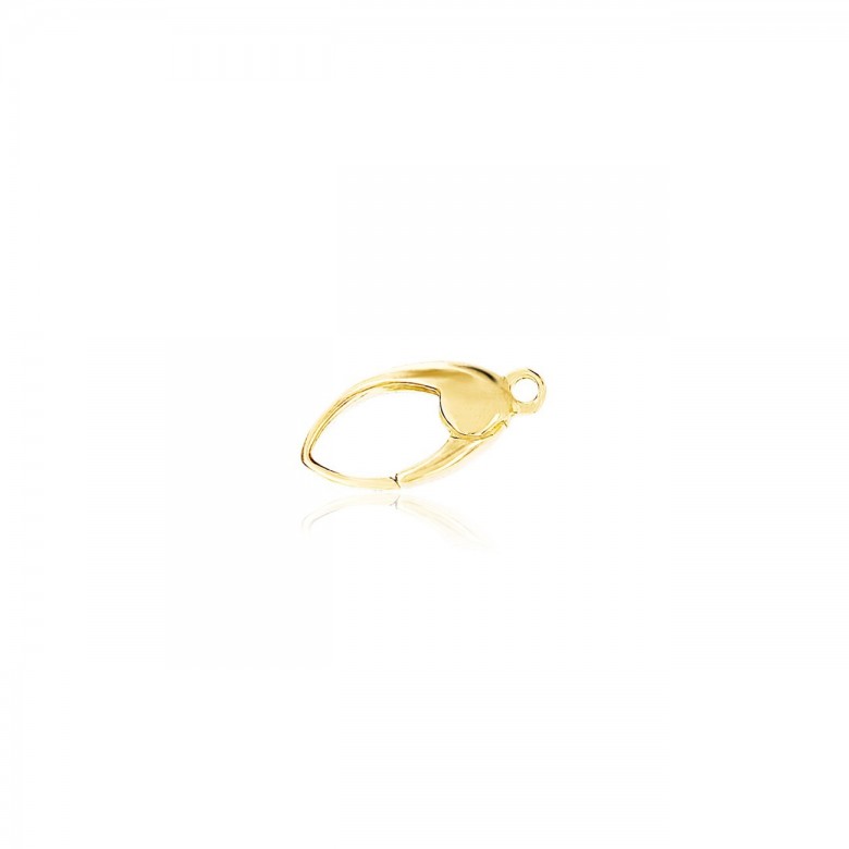 OVAL CASTED CLASP WITHOUT LEVER IN YELLOW GOLD 14 KT