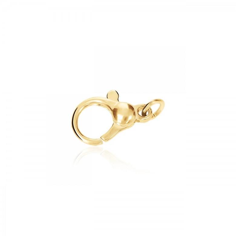 CHIUSURA MICROFUSA CON PALLINA FINALE IN ORO GIALLO 14 KT