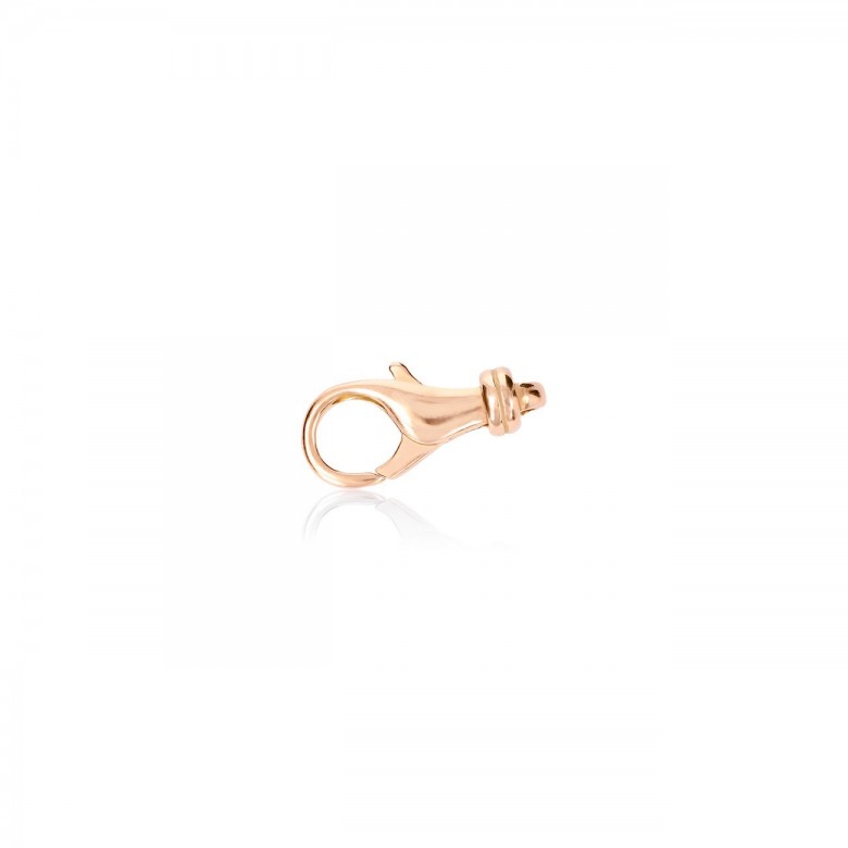 CHIUSURA MICROFUSA A PAPPAGALLO IN ORO ROSSO 18 KT